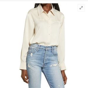 Wayf Western Fringe Back Button-Up